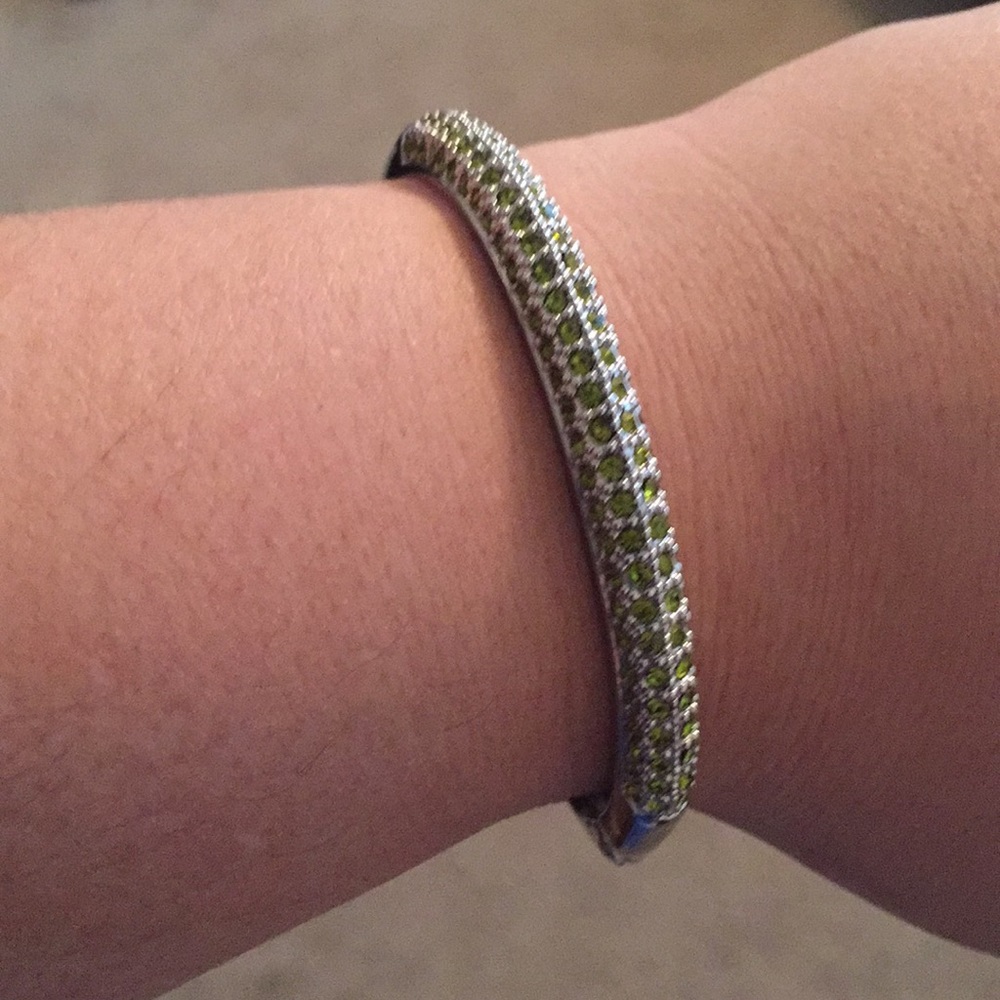 Lia Sophia Green Bangle Bracelet